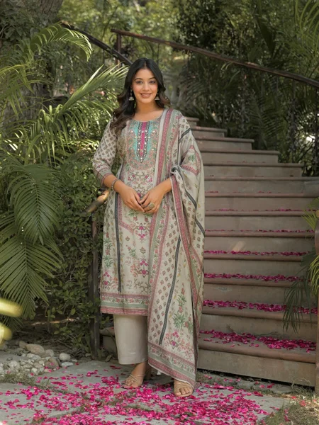 Sagaai By Label Khoj Viscose Maslin Online Kurti With Bottom Dupatta Wholesale